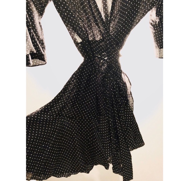 AUDREY 3+1 polka dot wrap dress - Picture 2 of 2